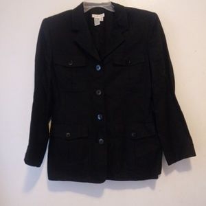 Talbots Blazer Jacket Linen Blend sz 8